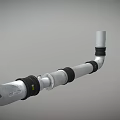 Modern pipeline sci-fi pipeline 3d model
