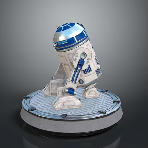Robot Assistant Small Robot Butler Robot Butler Figure Game Figure 3d model