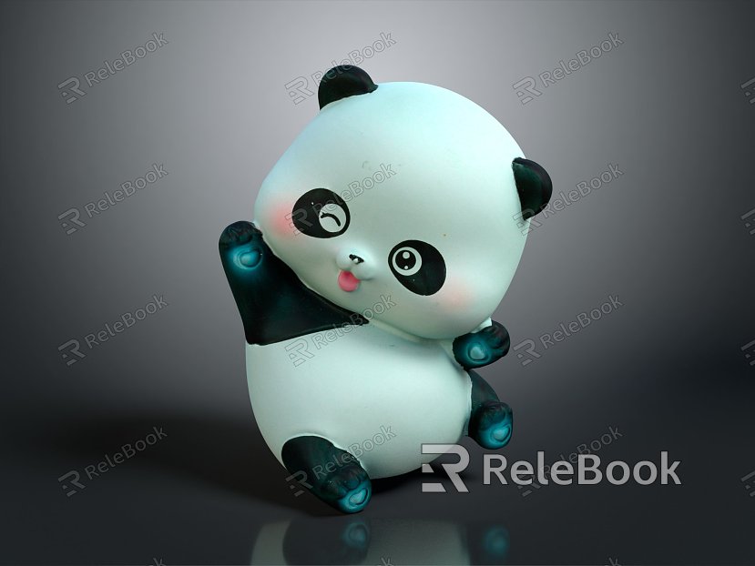 modern toy red panda cartoon red panda anime red panda land animal wild animal large animal model