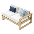 Double Sofa Outdoor Sofa Woven Sofa Rattan Sofa Multi-Person Sofa Sofa 3d model