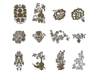 new chinese style carved 3d model