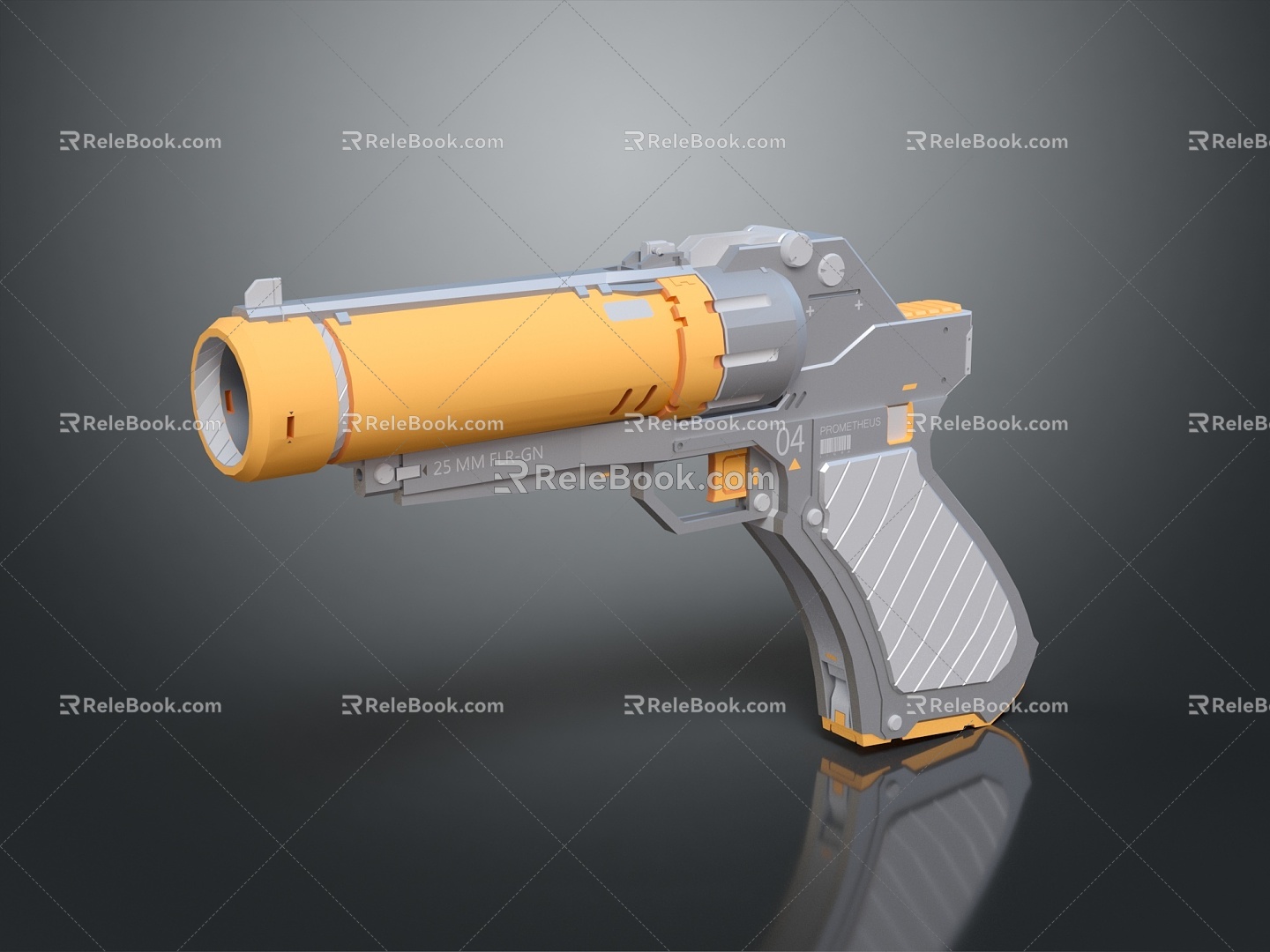 Modern Pistol Science Fiction Pistol Future Pistol Concept Pistol 3d model