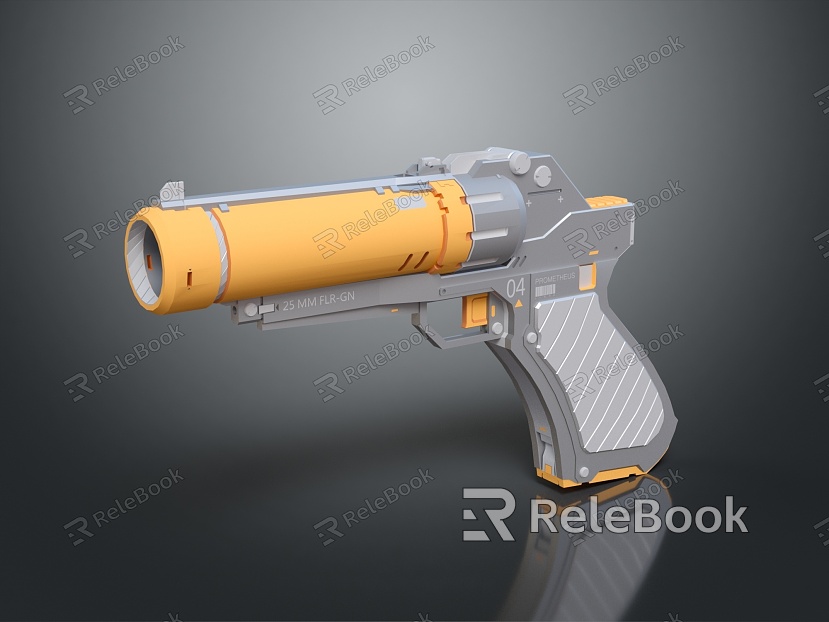 Modern Pistol Science Fiction Pistol Future Pistol Concept Pistol model