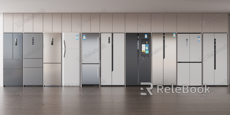 Modern Refrigerator Fridge Freezer model