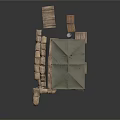 Outdoor Market Stall With Canvas Canopy Wooden Crates Sacks And Tables
