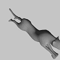 Cheetah 3D Model In Dynamic Running Pose With Detailed Fur Pattern