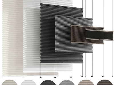 venetian blinds sunshade curtains office window model