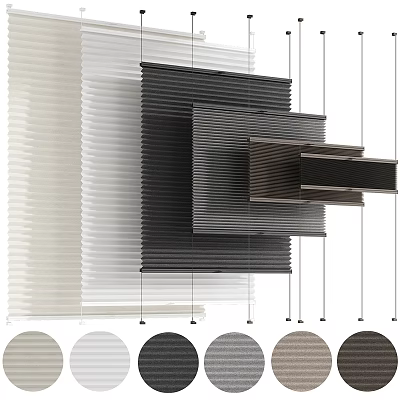 Modern Venetian Blinds Various Colors And Styles For Home Window Decoration 3d model