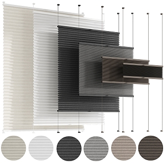 venetian blinds sunshade curtains office window 3d model