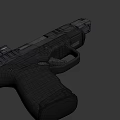 Modern Tactical Pistol With Black Metal Construction And Ergonomic Grip Design