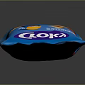Croky Paprika Flavored Potato Chips In Blue Packaging With Crispy Design