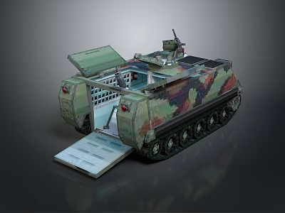 Bulletproof Car Armed Jeep Armed Car Armed Bulletproof Car Military Jeep Off-road Jeep Humvee 3d model