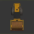 Yellow Road Roller With Steel Drum Cabin And Large Tires For Construction