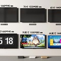 Modern TV TV TV Mural TV Full Screen TV 3d model