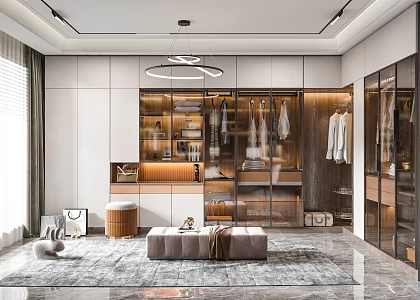 Modern Cloakroom 3d model