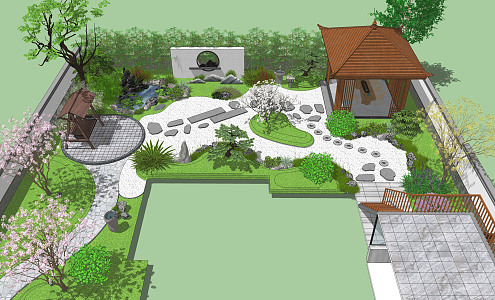 Japanese Garden 3d model