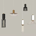 Modern Pendant Lights With Various Unique Contemporary Design Styles Hanging 3d model