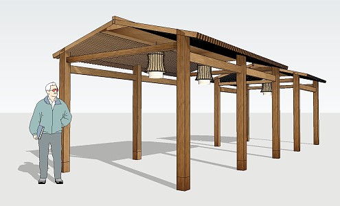 New Chinese Pavilion 3d model