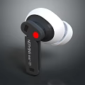 Intuitive EVO In Ear Headphones With White Black Design And Red Accent