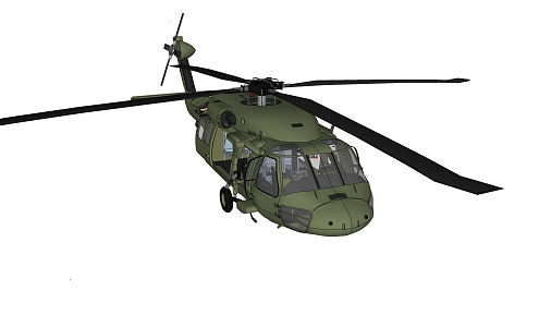 Modern Helicopter Super Helicopter 3d model