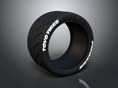 Toyo High Performance Tire With Aggressive Tread Pattern And Durable Rubber Construction 3d model