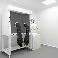 Modern sterile glove box Laboratory sterile glove box 3d model