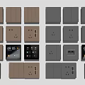 Modern Switch Socket 3d model