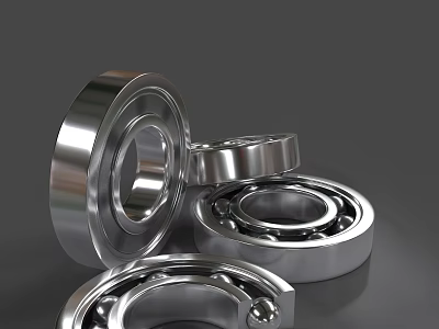 Industrial Equipment High Precision Metal Bearings For Mechanical Applications And Machinery 3d model
