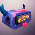 Modern alarm clock cartoon alarm clock 3d model