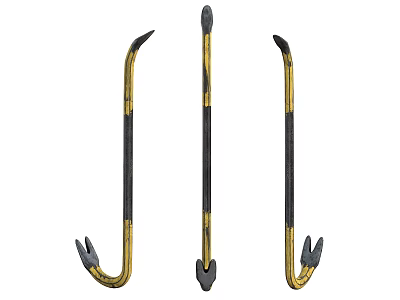 Hardware Tools Metal Hooks with Gold and Black Design for Household Applications 3d model
