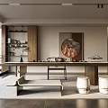 New Chinese Tea Room 3d model