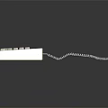 Vintage Wired White Keyboard with Classic Design Standard Key Layout and Coiled Cable