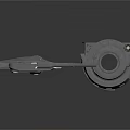 Gray Industrial Mechanical Components With Metal Rod Bolts And Circular Base