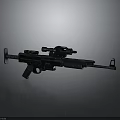 Modern Sniper Rifle With Tactical Scope And Ergonomic Design Features 3d model
