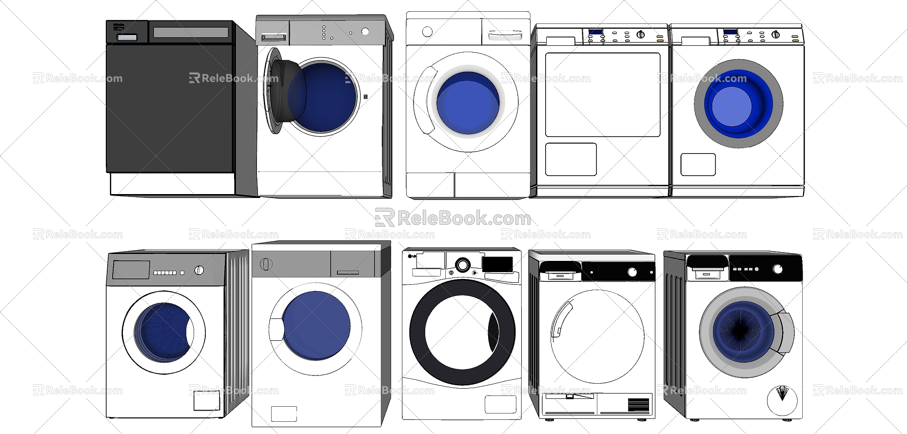 Modern Washing Machine Washing Machine Drum Washing Machine model