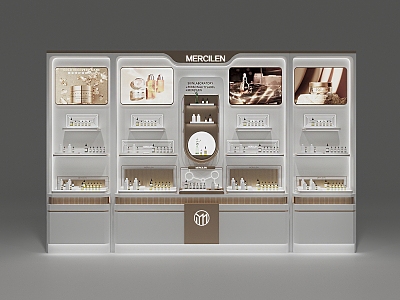 Back Cabinet Skin Care Products Cabinet Display Cabinet Shelf model