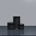 Modern Black Swing Door Design With Textured Cylindrical Handles And Minimalist Style