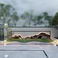 Courtyard Garden SU Model 3d model