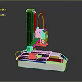 Modern Desktop 3D Printer With Precision Mechanical Arm And Digital Control
