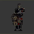 Mech Warrior Mech Soldier Machine Battlearm Mechanical Battlearm Machine Fighter Robot 3d model