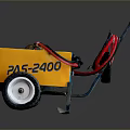Yellow Wheeled PAS 2400 Equipment With Black Handle And Red Cables