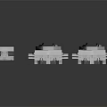 Industrial Mechanical Components With Gray Metal Base And Circular Elements