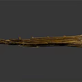 Traditional Handcrafted Wooden Boat With Bamboo Slats And Simple Structure Design