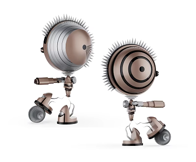 Modern Robots 3d model