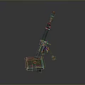 laser tower turret turntable sci-fi tower defense game tower defense sci-fi turret game turret game turret 3d model