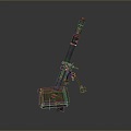 laser tower turret turntable sci-fi tower defense game tower defense sci-fi turret game turret game turret 3d model