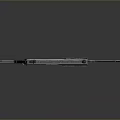 Modern Tactical Rifle with Metal Body Wooden Grip Tactical Rail and Extended Barrel