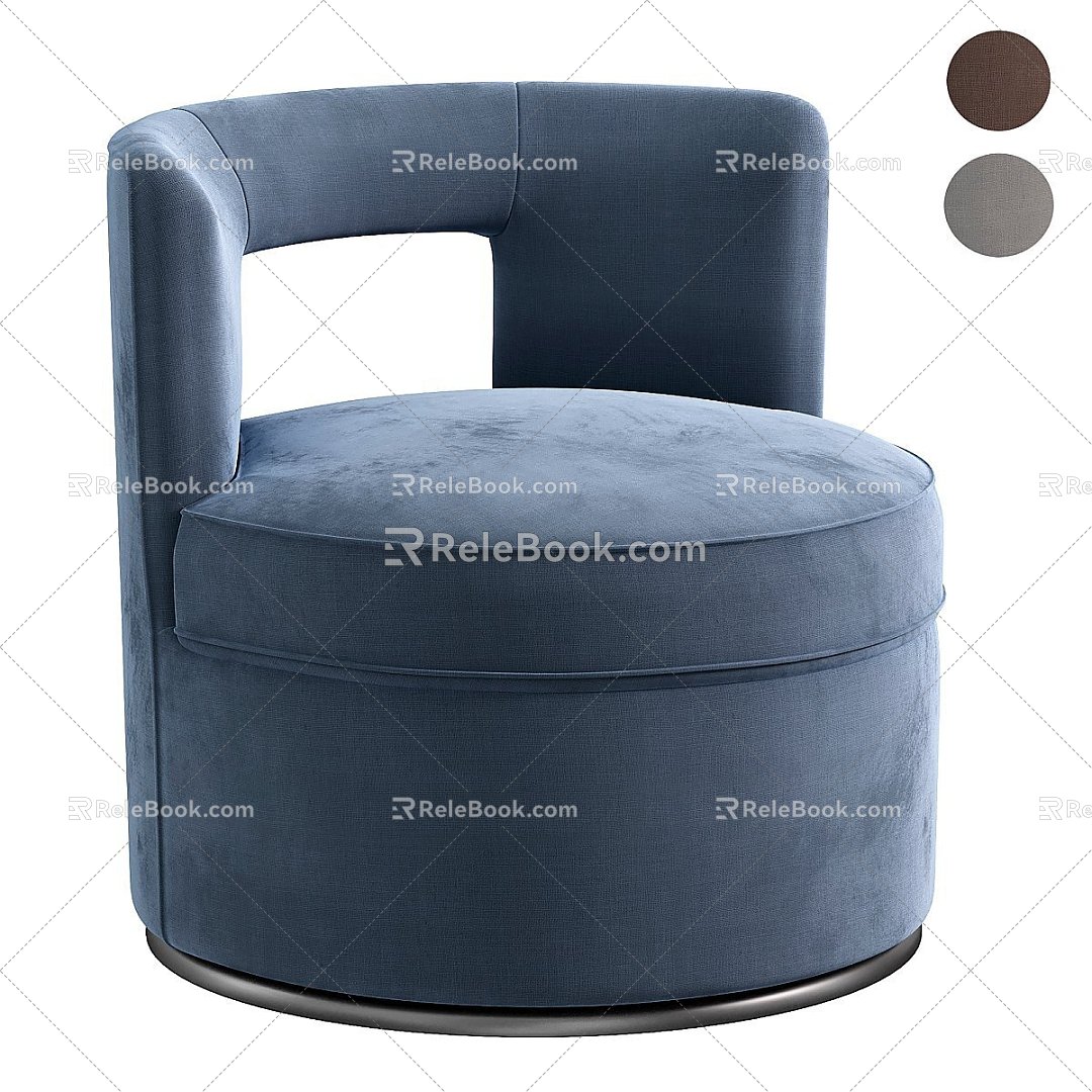 Modern Leisure Chair Leisure Chair 3d model