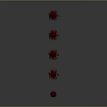 Bloodstained Spiked Baseball Bats With Wooden Handles And Sharp Spikes