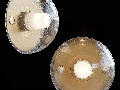 Modern Frosted Glass Wall Lamps With Illuminated Two Tone Design For Home Decor 3d model